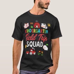 Kindergarten Field Trip Squad Teacher Students Mat T-Shirt