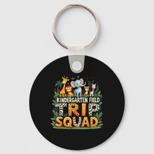 Kindergarten Field Trip Squad Zoo Safari Theme Key Ring