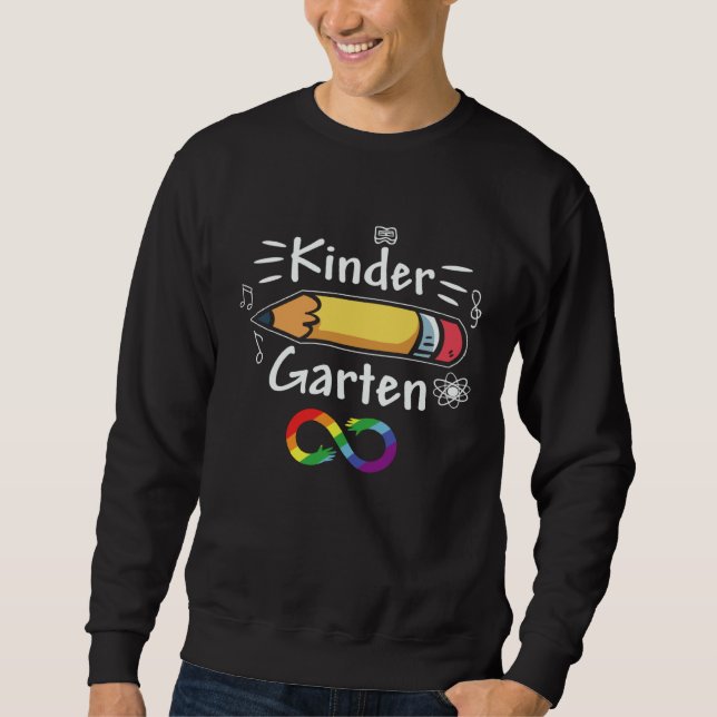 Kindergarten First Day Of School Autism Awareness  Sweatshirt (Front)