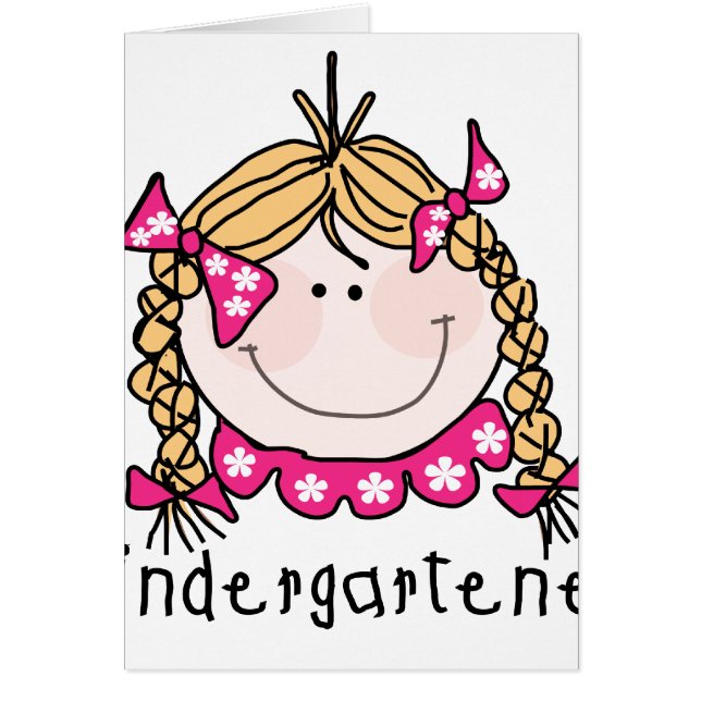 Kindergarten Girl Blonde Hair (Front)