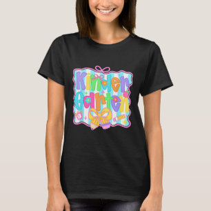 Kindergarten Girls Back To School Cute Coquette Pr T-Shirt