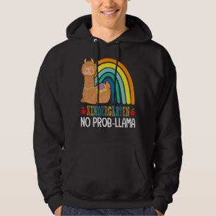 Kindergarten Grade No Prob Llama Team Teacher Rai Hoodie