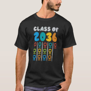 Kindergarten Graduate Checklist Class Of 2036 Grow T-Shirt