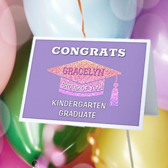 Kindergarten graduate Congrats Card (Creator Uploaded)