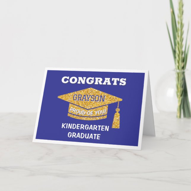 Kindergarten graduate Congrats Card (Front)