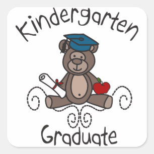 Kindergarten Graduate Square Sticker
