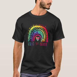 Kindergarten Graduated Hello 1St Grade Tie Dye Rai T-Shirt
