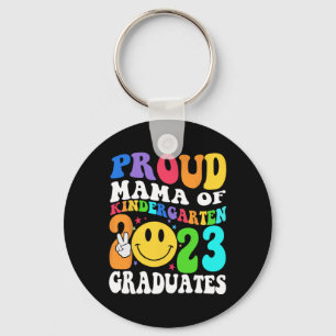 Kindergarten Graduation 2023 Groovy Graduate Shirt Key Ring