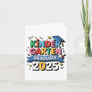 Kindergarten Graduation 2025 Graduate Kids Boys Gi Card