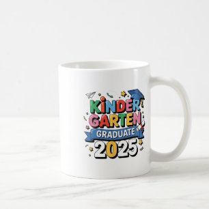 Kindergarten Graduation 2025 Graduate Kids Boys Gi Coffee Mug