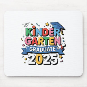 Kindergarten Graduation 2025 Graduate Kids Boys Gi Mouse Pad