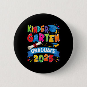 Kindergarten Graduation 2025 Pre-k Graduate Kids B 6 Cm Round Badge