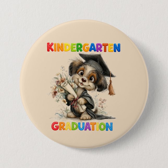 Kindergarten Graduation  7.5 Cm Round Badge (Front)