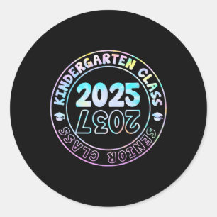 Kindergarten Graduation Cl Of 2025 Senior Cl Of 20 Classic Round Sticker