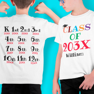 Kindergarten Graduation Custom Years T-Shirt