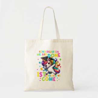 Kindergarten Graduation Cute Unicorn Girls Of 2024 Tote Bag
