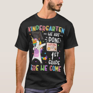 Kindergarten Graduation Dabbing Unicorn Last Day S T-Shirt