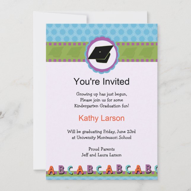 Kindergarten Graduation Invitation (Front)