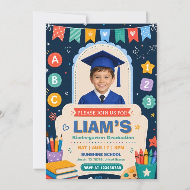 Kindergarten Graduation Invitation | Class of 2026 (Front)