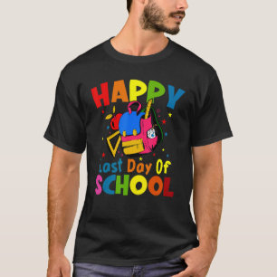 Kindergarten Graduation Kids Summer Happy Last Day T-Shirt