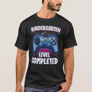 Kindergarten Graduation Level Completed Gamer Grad T-Shirt