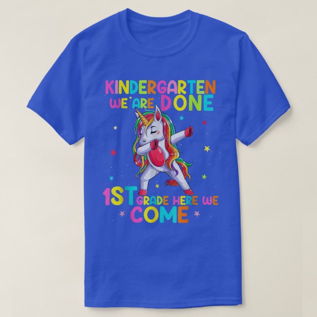 Kindergarten Graduation Magical Dabbing Unicorn Gi T-Shirt (Design Front)