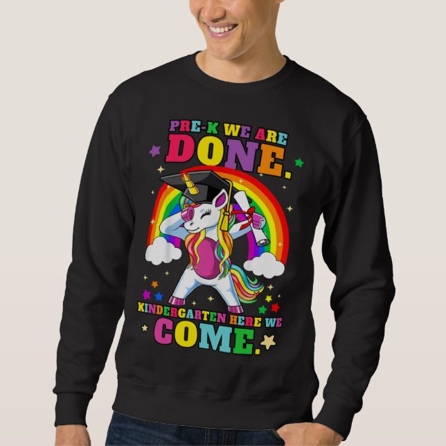 Kindergarten Graduation Magical Unicorn   1 Sweatshirt (Front)