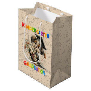 Kindergarten Graduation Wrapping Paper Medium Gift Bag