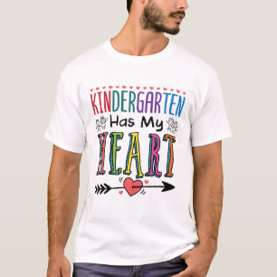 Kindergarten Has My Heart Teacher Teaching Team T-Shirt