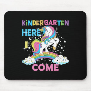 Kindergarten Here I Come School Kindergarten Girl Mouse Pad