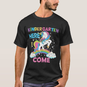 Kindergarten Here I Come School Kindergarten Girl T-Shirt