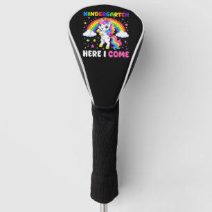 Kindergarten Here I Come Unicorn Back to School Golf Head Cover