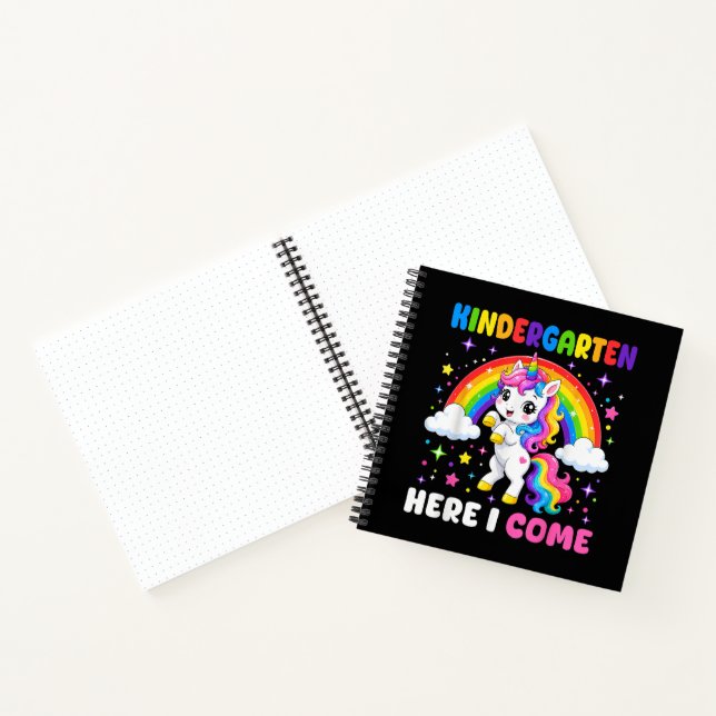  Kindergarten Here I Come Unicorn Back to School Notebook (Inside)