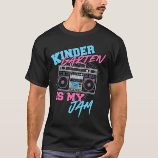 Kindergarten Is My Jam - Vintage 80s Boombox Teach T-Shirt