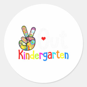 Kindergarten Last Day Of School Kindergarten Grad  Classic Round Sticker