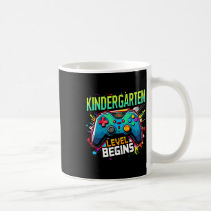 Kindergarten Level Begins Pixel Gamer School Tee  Coffee Mug