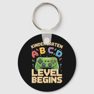 Kindergarten Level Begins Shirt – Gamer First Day Key Ring
