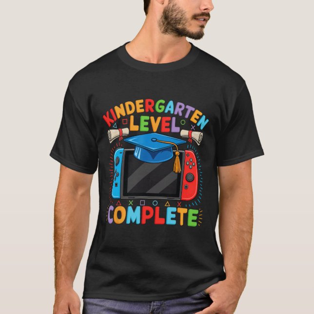 Kindergarten Level Complete Cl Of 2025 Graduation  T-Shirt (Front)