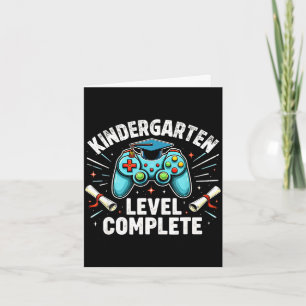 Kindergarten level complete funny graduation 2026 card