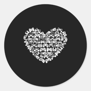Kindergarten Level Complete Gamer School Graduatio Classic Round Sticker