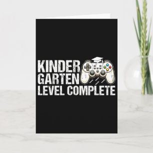 Kindergarten Level Complete Graduation 2025 Gamer Card
