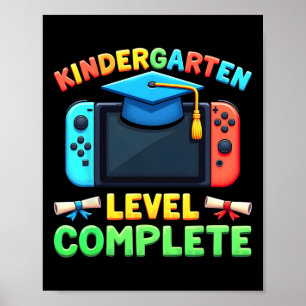 Kindergarten Level Complete Graduation Cl 2025 Boy Poster