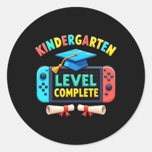 Kindergarten Level Complete Graduation Cl 2025 Gam Classic Round Sticker