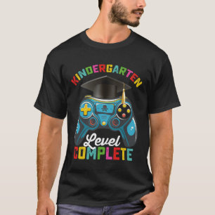 Kindergarten Level Complete Graduation Gaming T-Shirt