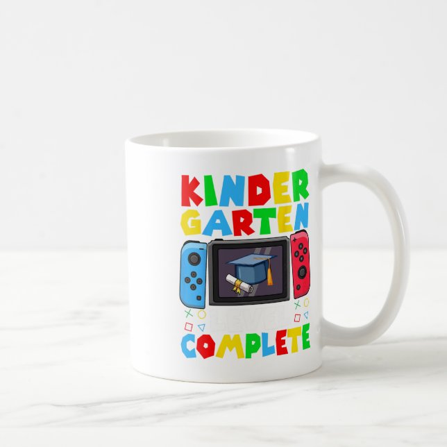Kindergarten Level Complete Last Day Of School Gra Coffee Mug (Right)