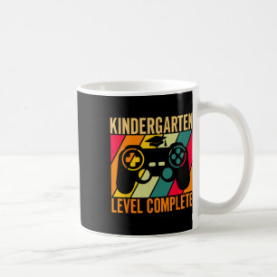 Kindergarten Level Complete Retro Graduation 2025 Coffee Mug
