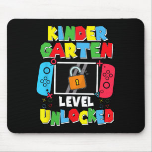 Kindergarten Level Unlocked Back To School First D Mouse Pad