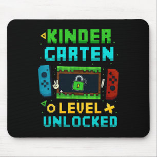 Kindergarten Level Unlocked Ck To School Pixel Art Mouse Pad