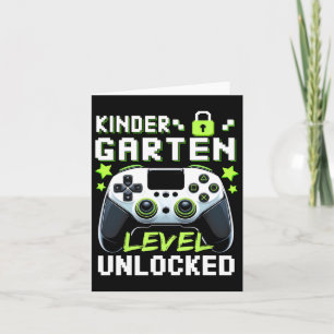 Kindergarten Level Unlocked Video Gamer Back To Sc Card
