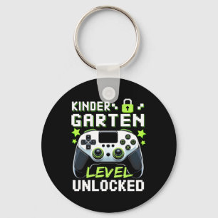 Kindergarten Level Unlocked Video Gamer Back To Sc Key Ring